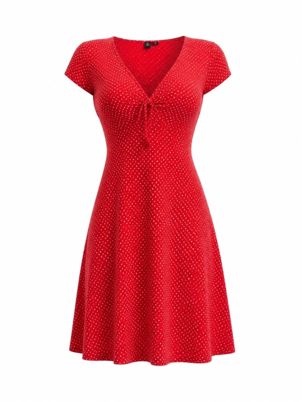 Volcom Red Polka Dot Mini Dress with pockets
